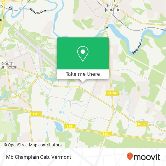 Mapa de Mb Champlain Cab
