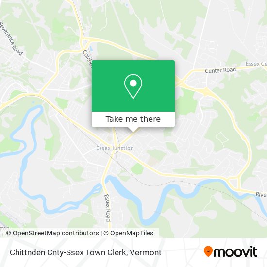 Chittnden Cnty-Ssex Town Clerk map