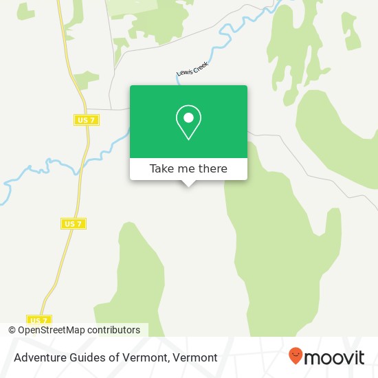 Adventure Guides of Vermont map