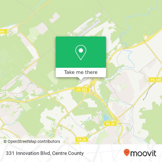 Mapa de 331 Innovation Blvd