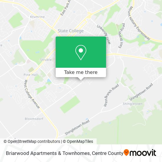 Mapa de Briarwood Apartments & Townhomes