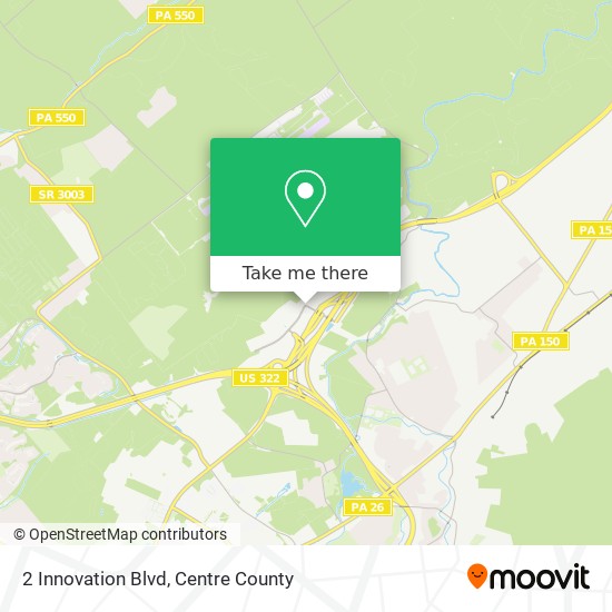 Mapa de 2 Innovation Blvd