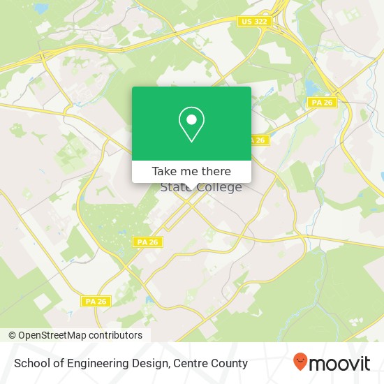 Mapa de School of Engineering Design