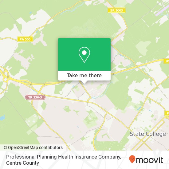 Mapa de Professional Planning Health Insurance Company