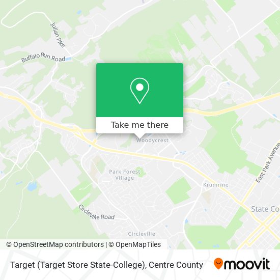 Mapa de Target (Target Store State-College)