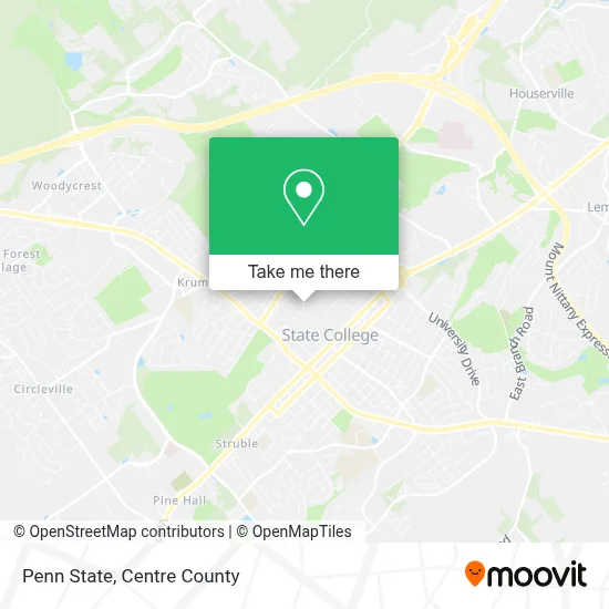 Penn State map