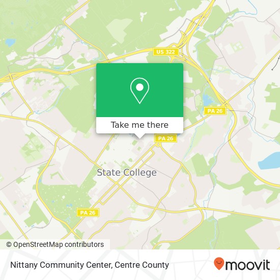 Mapa de Nittany Community Center
