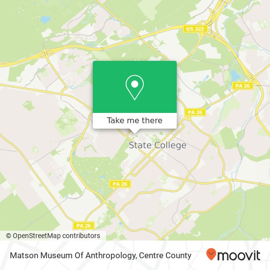 Matson Museum Of Anthropology map