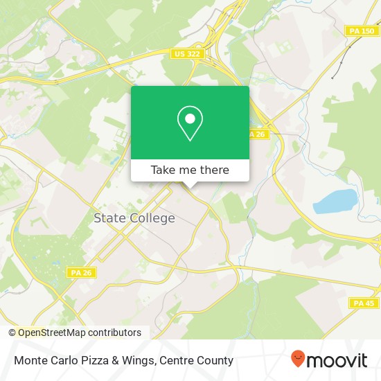 Mapa de Monte Carlo Pizza & Wings