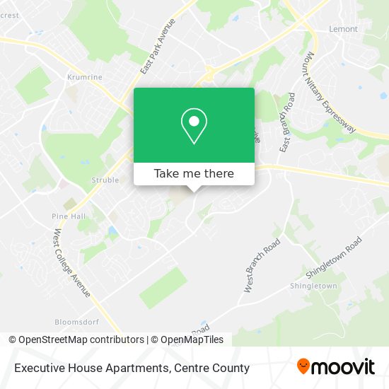 Executive House Apartments map