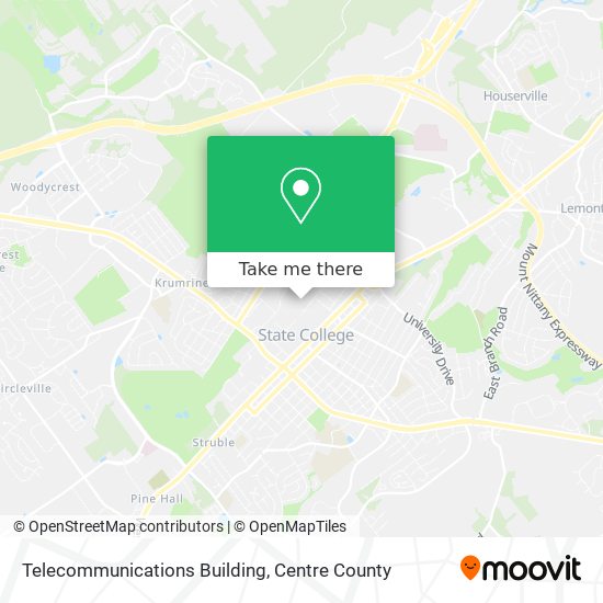 Mapa de Telecommunications Building