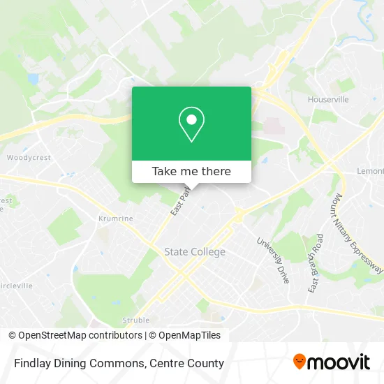 Findlay Dining Commons map
