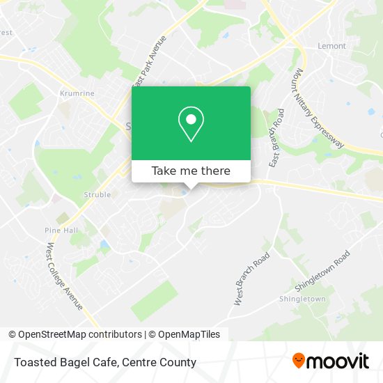 Toasted Bagel Cafe map