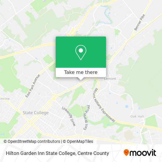 Mapa de Hilton Garden Inn State College