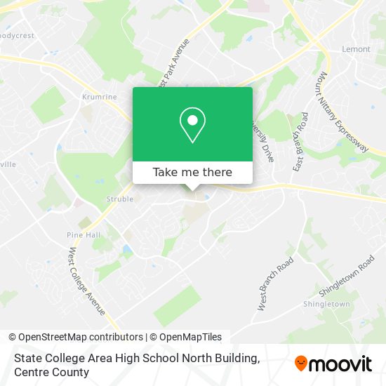 Mapa de State College Area High School North Building