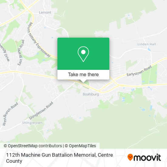 Mapa de 112th Machine Gun Battalion Memorial