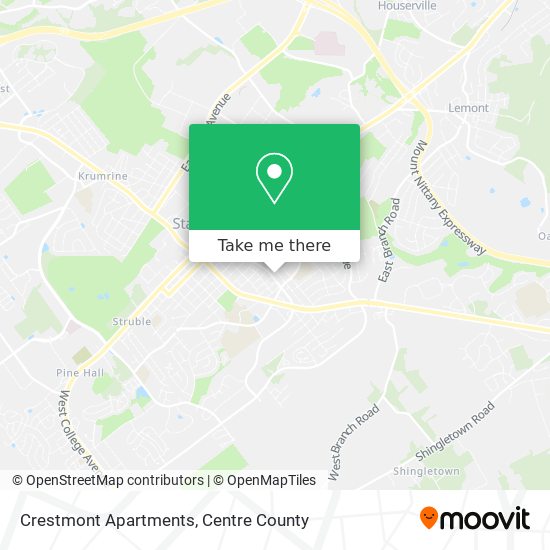 Crestmont Apartments map