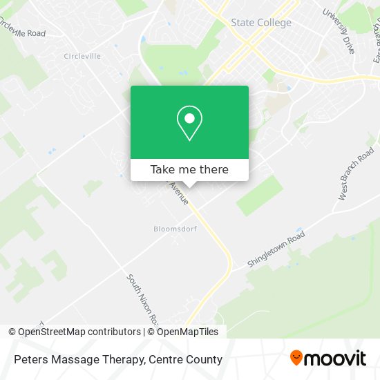 Peters Massage Therapy map