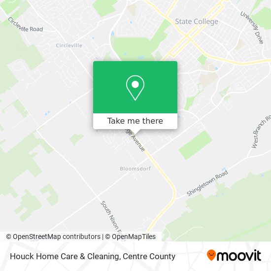 Houck Home Care & Cleaning map