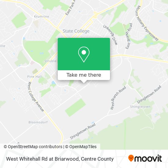 Mapa de West Whitehall Rd at Briarwood