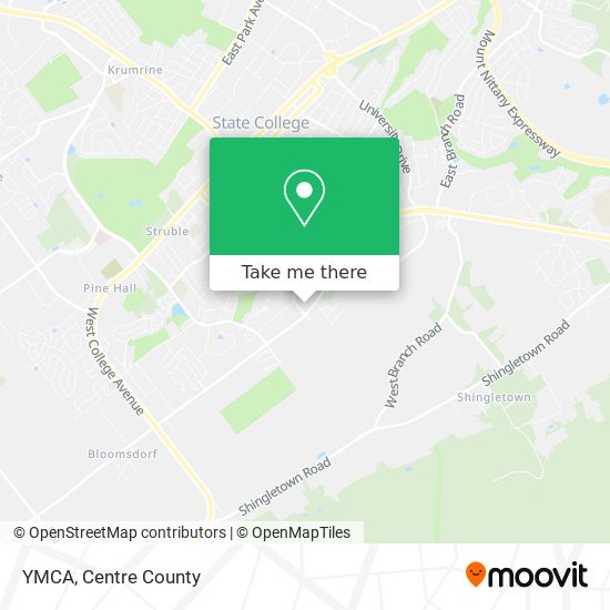 YMCA map