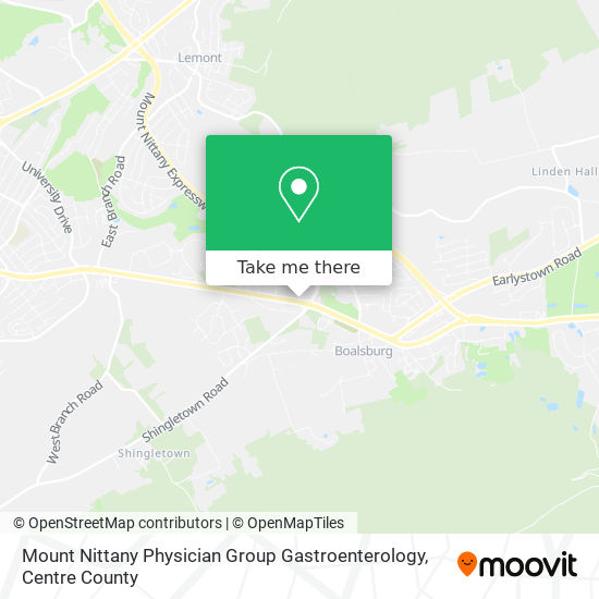 Mapa de Mount Nittany Physician Group Gastroenterology