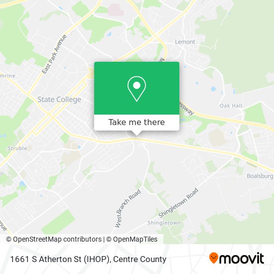 1661 S Atherton St (IHOP) map