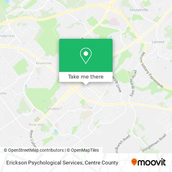 Erickson Psychological Services map