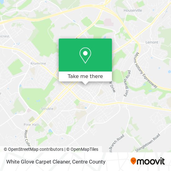 White Glove Carpet Cleaner map