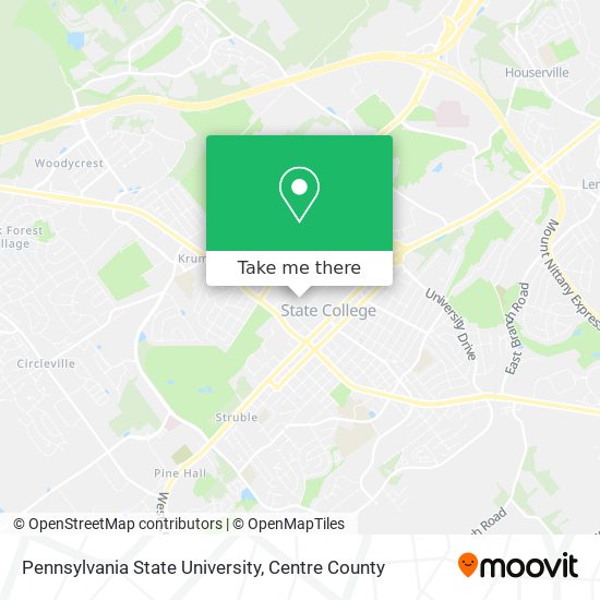 Pennsylvania State University map