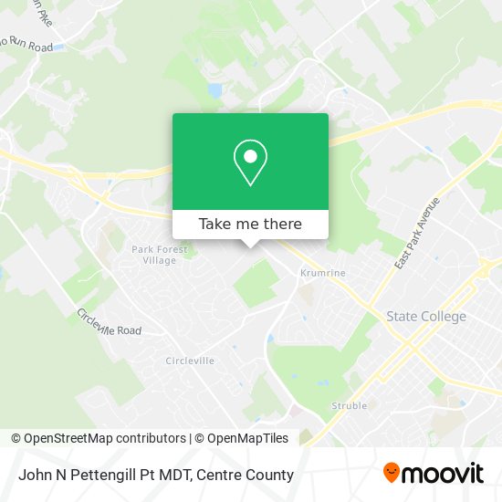 John N Pettengill Pt MDT map