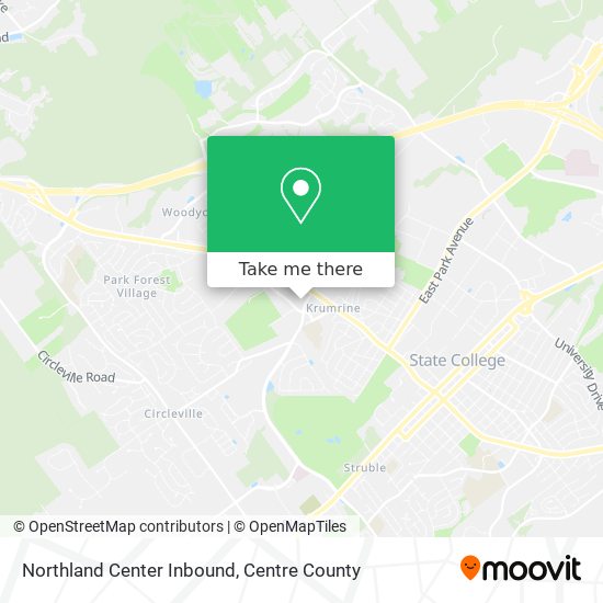 Mapa de Northland Center Inbound