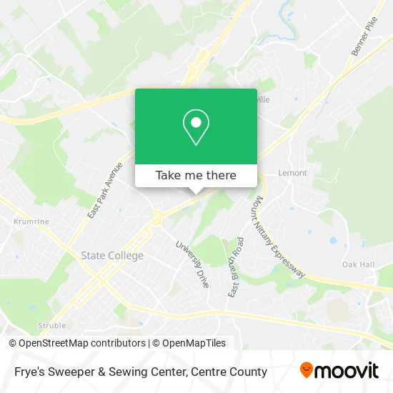 Frye's Sweeper & Sewing Center map