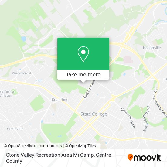 Mapa de Stone Valley Recreation Area Mi Camp