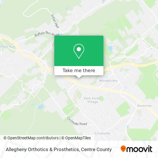 Mapa de Allegheny Orthotics & Prosthetics