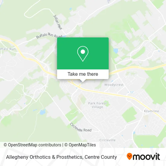 Allegheny Orthotics & Prosthetics map
