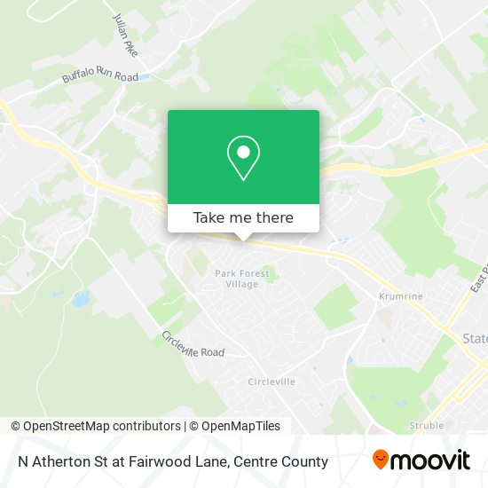 N Atherton St at Fairwood Lane map