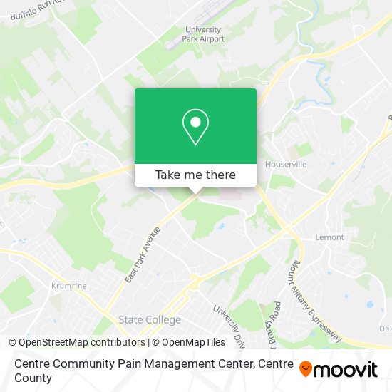 Centre Community Pain Management Center map