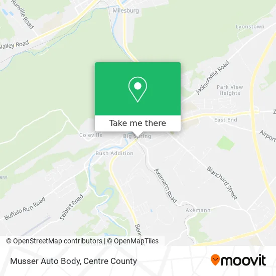 Musser Auto Body map