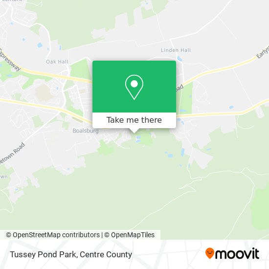 Tussey Pond Park map