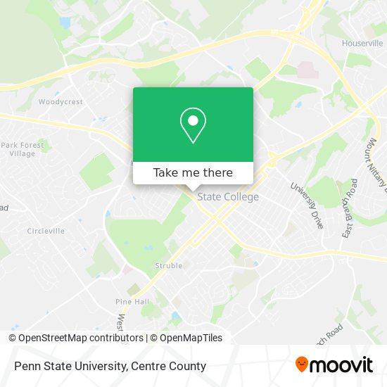Mapa de Penn State University