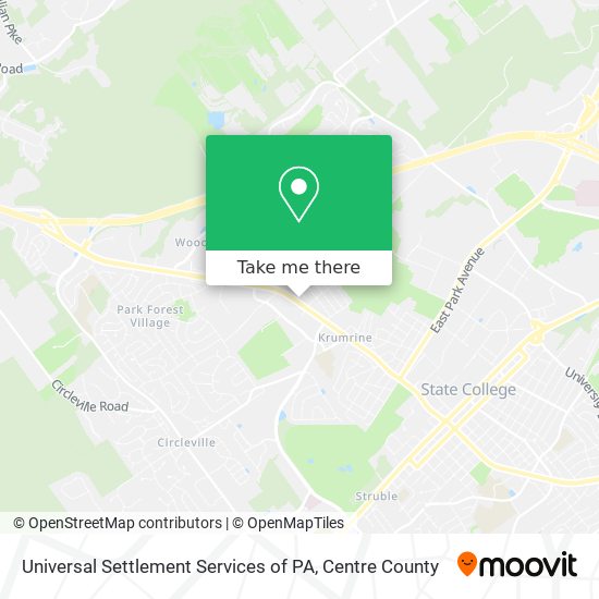 Mapa de Universal Settlement Services of PA