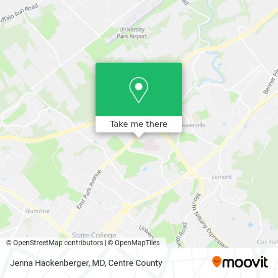Jenna Hackenberger, MD map