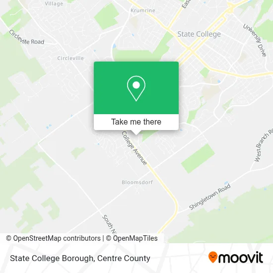 State College Borough map