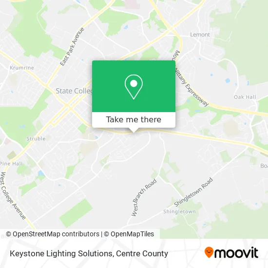 Keystone Lighting Solutions map