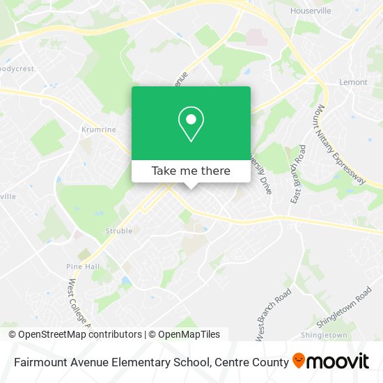 Fairmount Avenue Elementary School map