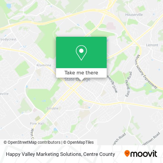 Mapa de Happy Valley Marketing Solutions