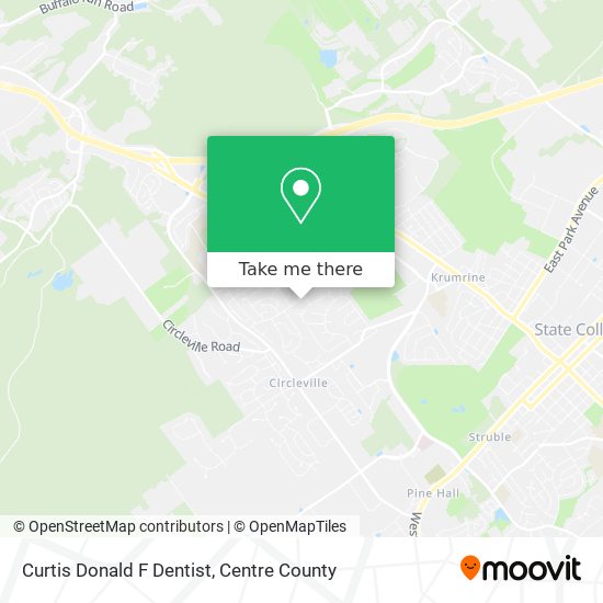 Curtis Donald F Dentist map