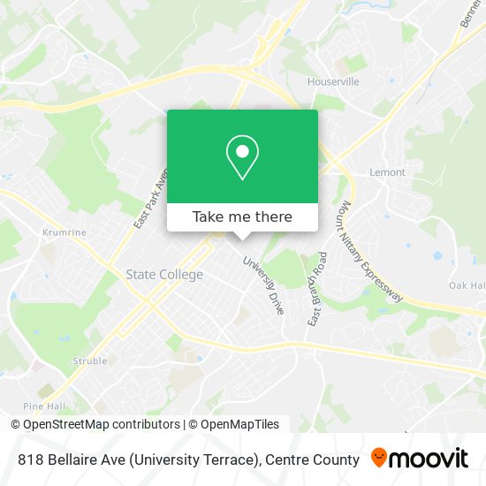 Mapa de 818 Bellaire Ave (University Terrace)
