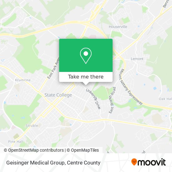 Geisinger Medical Group map